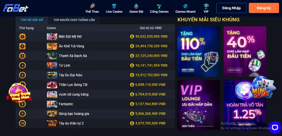 Game Nổ Hũ Jackpot Lũy Tiến ku casino .net